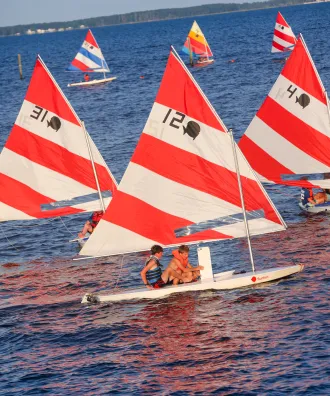 Sailing at Camp Sea Gull