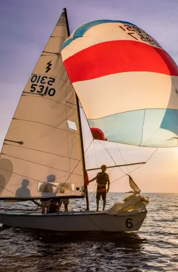 Sailing at Camp Sea Gull