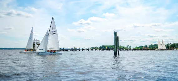 Sailing at Camp Sea Gull