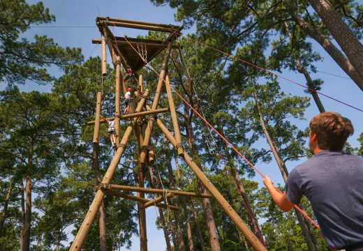 Climbing Tower at Camp Sea Gull