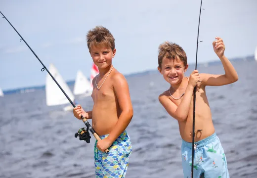 Fishing at Camp Sea Gull